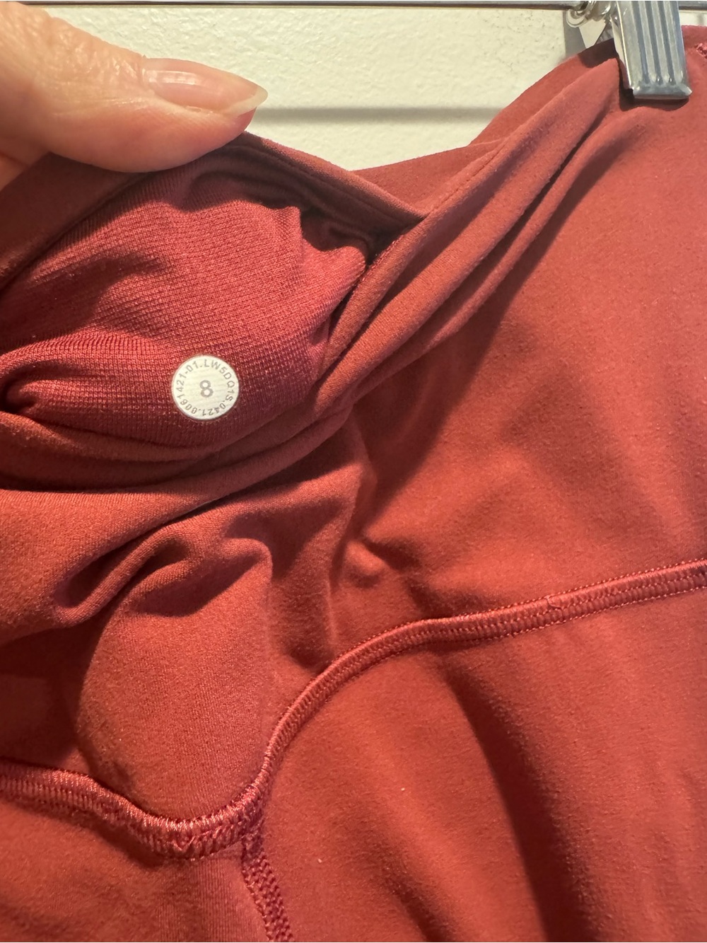 Lululemon Align High-Rise Pants Burgundy with pockets - Picture 6 of 6